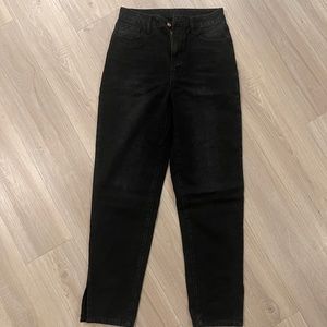 Black Straight Leg Jeans